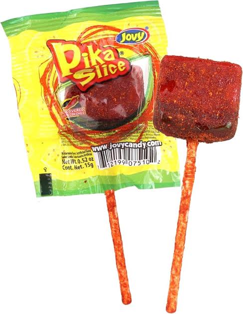 Pika slice chili watermelon lollipop