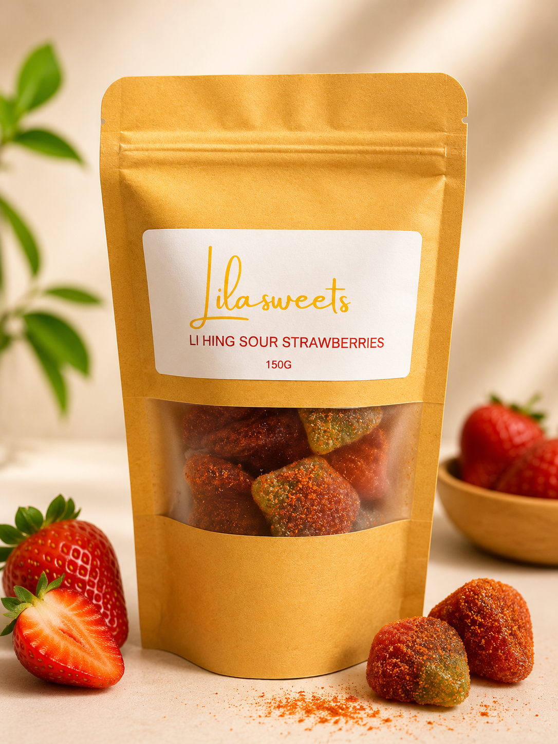 LI HING SOUR STRAWBERRIES